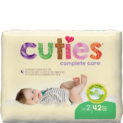 Cuties Premium Jumbo Diapers, Size 2, 168/PK (CR2001)