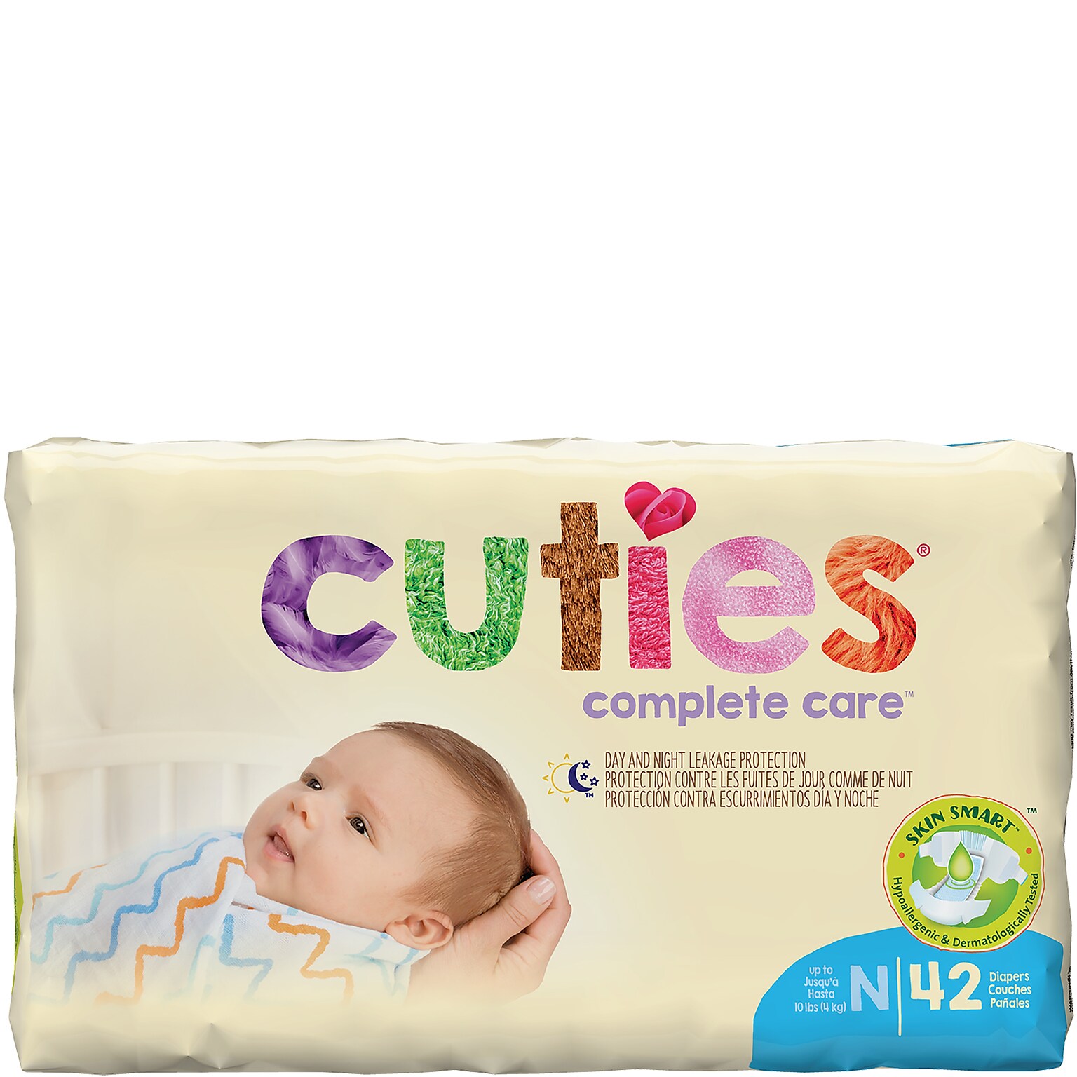 Cuties Complete Care Baby Diapers, Size Newborn, 168 count (CR0001)