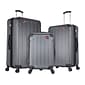 DUKAP INTELY 3-Piece Plastic Luggage Set, Gray (DKINTSML-GRE)