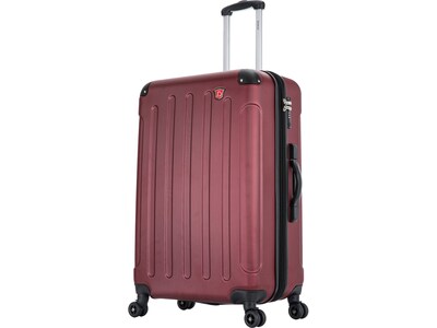 DUKAP Intely 27.25 Hardside Suitcase, 4-Wheeled Spinner, TSA Checkpoint Friendly, Wine (DKINT00M-WI