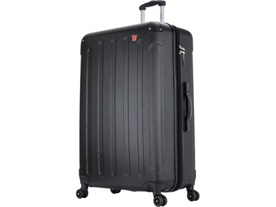 DUKAP Intely 31 Hardside Suitcase, 4-Wheeled Spinner, TSA Checkpoint Friendly, Black (DKINT00L-BLK)