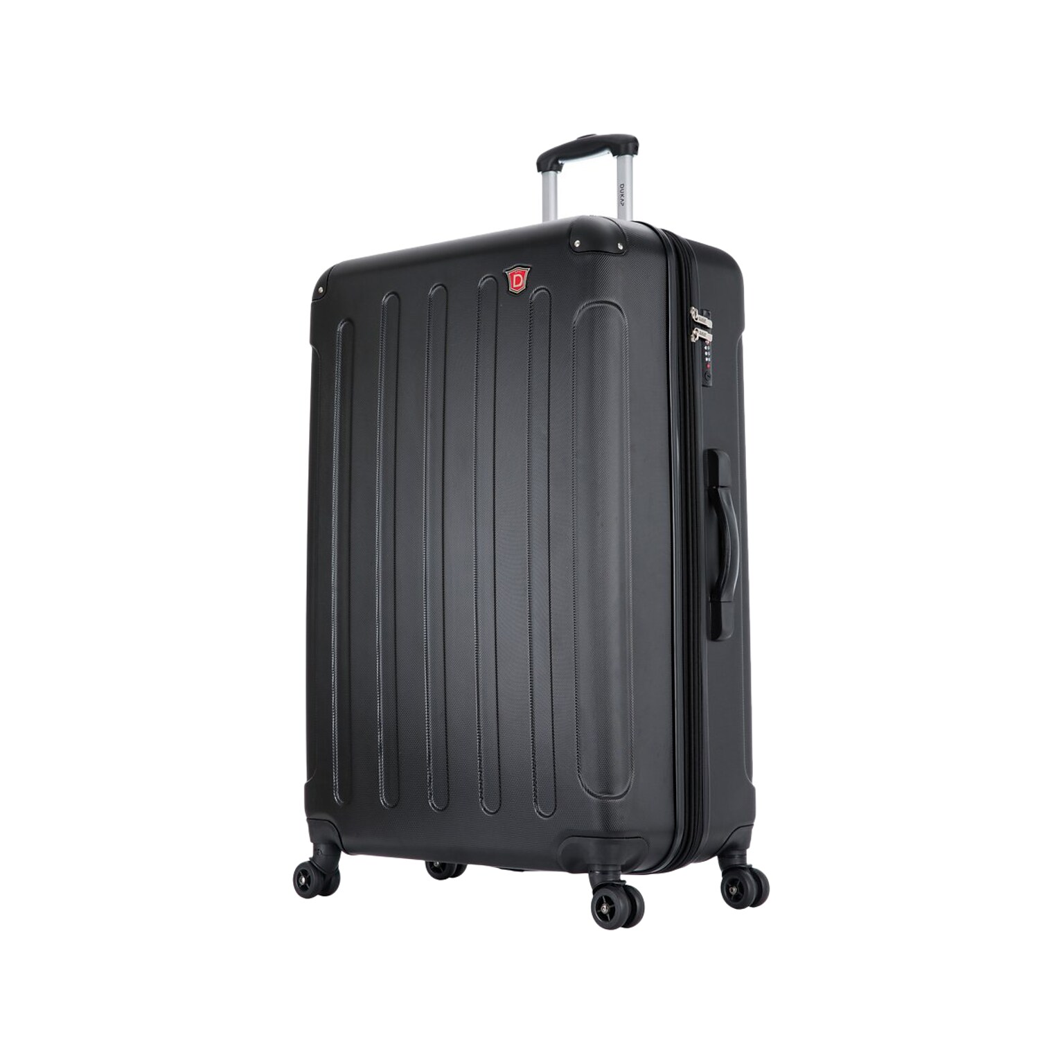 DUKAP Intely 31 Hardside Suitcase, 4-Wheeled Spinner, TSA Checkpoint Friendly, Black (DKINT00L-BLK)