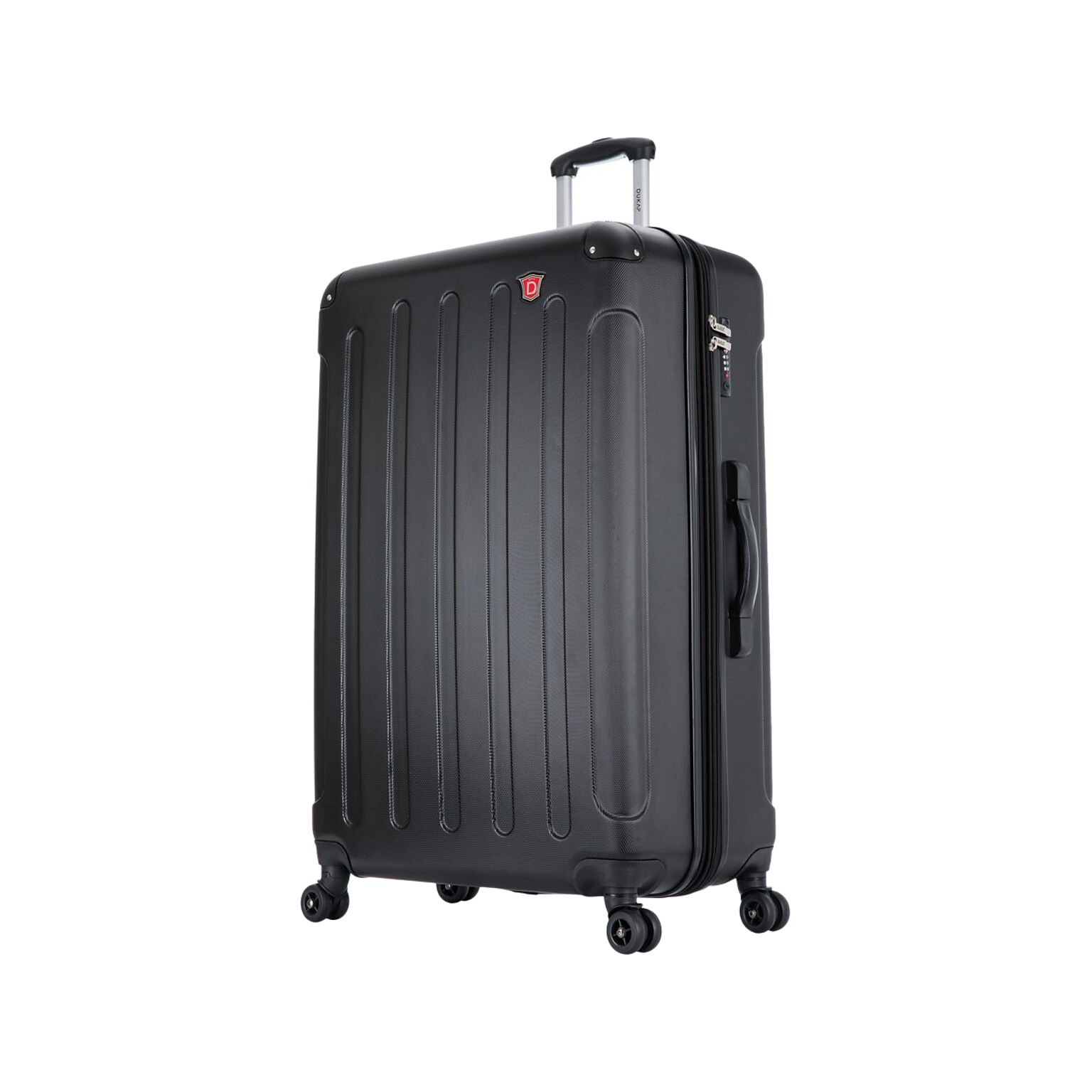 DUKAP Intely 32 Hardside Suitcase, 4-Wheeled Spinner, TSA Checkpoint Friendly, Black (DKINT00L-BLK)