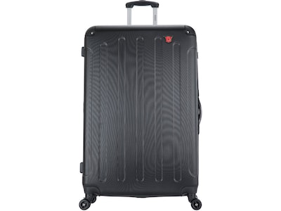 DUKAP Intely 31 Hardside Suitcase, 4-Wheeled Spinner, TSA Checkpoint Friendly, Black (DKINT00L-BLK)