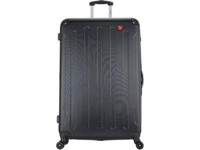 DUKAP Intely 32 Hardside Suitcase, 4-Wheeled Spinner, TSA Checkpoint Friendly, Black (DKINT00L-BLK)
