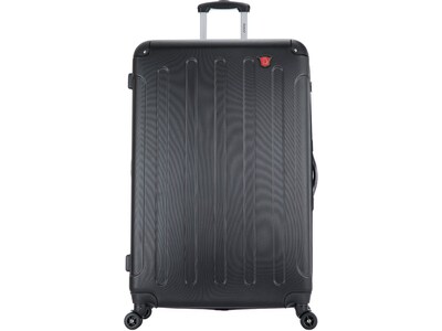 DUKAP Intely 31" Hardside Suitcase, 4-Wheeled Spinner, TSA Checkpoint Friendly, Black (DKINT00L-BLK)