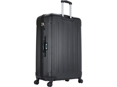 DUKAP Intely 32" Hardside Suitcase, 4-Wheeled Spinner, TSA Checkpoint Friendly, Black (DKINT00L-BLK)