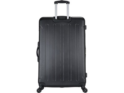 DUKAP Intely 31" Hardside Suitcase, 4-Wheeled Spinner, TSA Checkpoint Friendly, Black (DKINT00L-BLK)