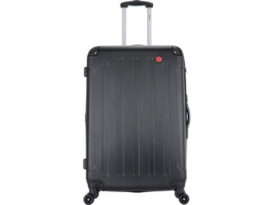 DUKAP INTELY 3-Piece Plastic Luggage Set, Black (DKINTSML-BLK)