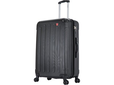 DUKAP INTELY 3-Piece Plastic Luggage Set, Black (DKINTSML-BLK)