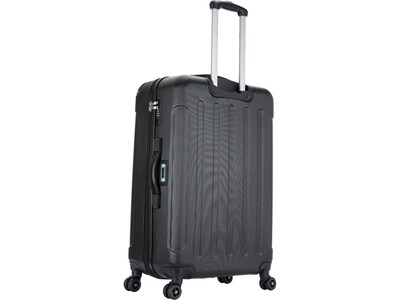 DUKAP INTELY 3-Piece Plastic Luggage Set, Black (DKINTSML-BLK)