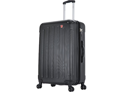 DUKAP Intely 28 Hardside Suitcase, 4-Wheeled Spinner, TSA Checkpoint Friendly, Black (DKINT00M-BLK)
