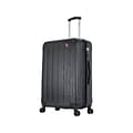 DUKAP INTELY Plastic 4-Wheel Spinner Luggage, Black (DKINT00M-BLK)