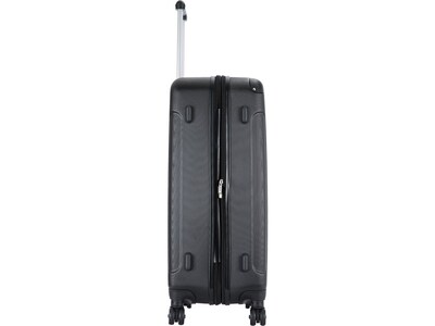 DUKAP Intely 28" Hardside Suitcase, 4-Wheeled Spinner, TSA Checkpoint Friendly, Black (DKINT00M-BLK)