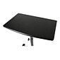 Seville Classics 21" - 33" Metal Adjustable Desk, Black (OFF65854)
