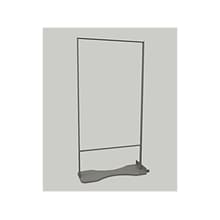 Frontline SwiftScreen SOLO Freestanding Privacy Divider, 74H x 30W, Clear (INE448531)
