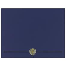 Great Papers Classic Crest Certificate Holders, 12 x 9.38, Navy, 50/Pack (903115PK10)