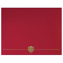 Great Papers Classic Crest Certificate Holders, 12 x 9.38, Red, 50/Pack (903031PK10)