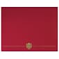 Great Papers Classic Crest Certificate Holders, 12" x 9.38", Red, 50/Pack (903031PK10)