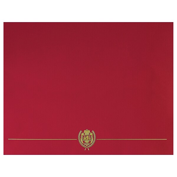 Great Papers! Classic Crest Certificate Cover, Red, 25/Pack (903031PK5)