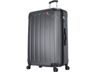 DUKAP INTELY PC/ABS Plastic 4-Wheel Spinner Luggage, Gray (DKINT00L-GRE)