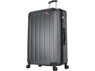 DUKAP Intely 33 Hardside Suitcase, 4-Wheeled Spinner, TSA Checkpoint Friendly, Gray (DKINT00L-GRE)