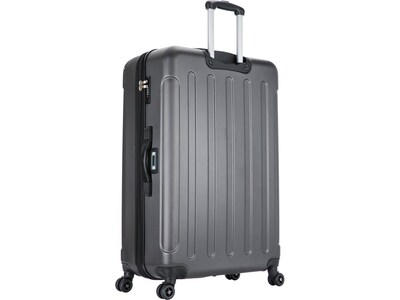 DUKAP Intely 32" Hardside Suitcase, 4-Wheeled Spinner, TSA Checkpoint Friendly, Gray (DKINT00L-GRE)