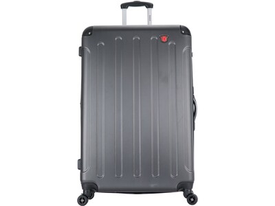 DUKAP Intely 32" Hardside Suitcase, 4-Wheeled Spinner, TSA Checkpoint Friendly, Gray (DKINT00L-GRE)
