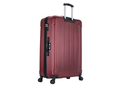 DUKAP Intely 33" Hardside Suitcase, 4-Wheeled Spinner, TSA Checkpoint Friendly, Wine (DKINT00L-WIN)