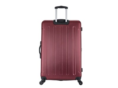 DUKAP Intely 33" Hardside Suitcase, 4-Wheeled Spinner, TSA Checkpoint Friendly, Wine (DKINT00L-WIN)