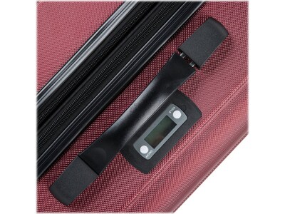 DUKAP Intely 33" Hardside Suitcase, 4-Wheeled Spinner, TSA Checkpoint Friendly, Wine (DKINT00L-WIN)