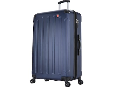 DUKAP INTELY PC/ABS Plastic 4-Wheel Spinner Luggage, Blue (DKINT00L-BLU)