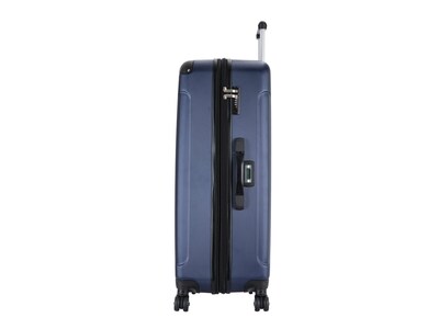 DUKAP INTELY PC/ABS Plastic 4-Wheel Spinner Luggage, Blue (DKINT00L-BLU)