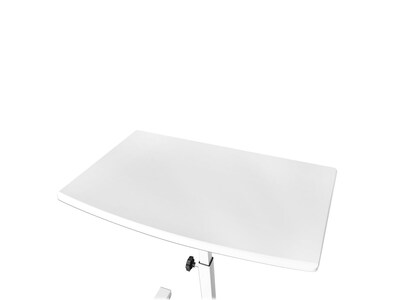 Seville Classics 21"-33" Metal Mobile Laptop Computer Desk Cart, White (OFF65855)