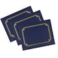 Great Papers Certificate Holders, 9.75" x 12.5", Navy, 3/Pack (938903)