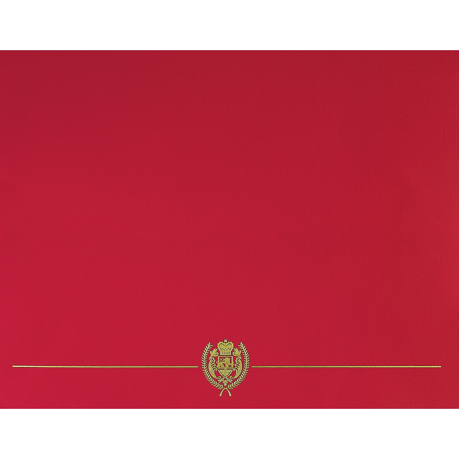 Great Papers Classic Crest Recognition Certificate Holders, 9.375 x 12, Red, 5/Pack (903031)