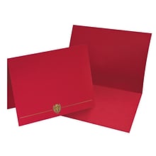 Masterpiece Studios Certificate Holders, 9.375 x 12, Red, 5/Pack (903031)
