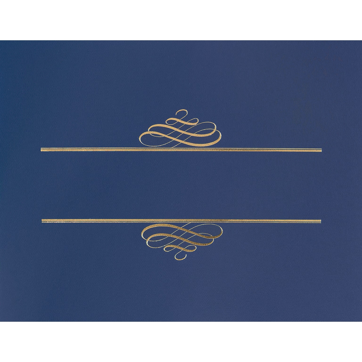 Great Papers Embossed Foil Certificate Holders, 8.5 x 11, Navy, 5/Pack (903119)