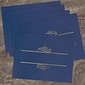 Great Papers Embossed Foil Certificate Holders, 8.5" x 11", Navy, 5/Pack (903119)