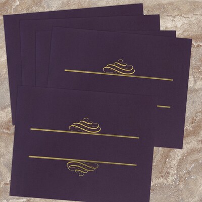 Great Papers Certificate Holders, 9.375" x 12", Plum, 5/Pack (903106)