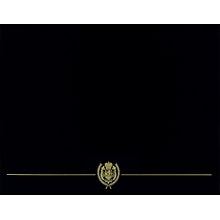 Masterpiece Studios Classic Crest Certificate Holders, 8.5 x 11, Black, 5/Pack (903117S)