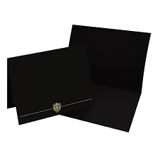 Masterpiece Studios Classic Crest Certificate Holders, 8.5 x 11, Black, 5/Pack (903117S)