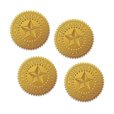 Great Papers Star Seals 1.75", Gold, 96/Pack (903419PK2)