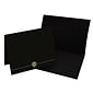 Great Papers Classic Crest Certificate Holders, 9.34" x 12", Black/Gold, 5/Pack (903117PK10)