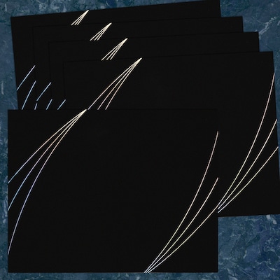 Great Papers Petal Touch Certificate Holders, 9.34" x 12", Modern Black, 5/Pack (2019002)