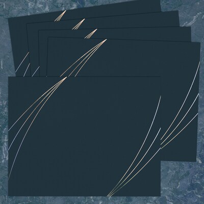 Great Papers Petal Touch Certificate Holders, 9.34" x 12", Midnight Blue, 5/Pack (2019001)