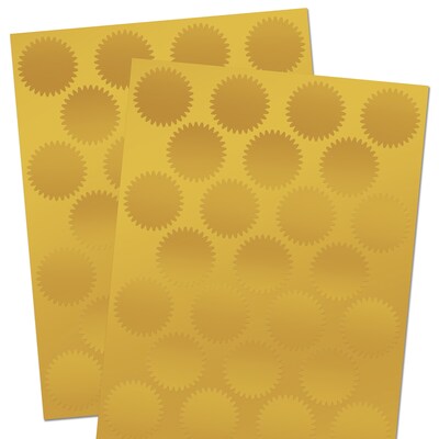 Great Papers! Gold Foil Value Certificate Seals, 100/Pack (949351)