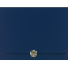 Great Papers Classic Crest Certificate Holders, 8.5 x 11, Navy, 5/Pack (903115)