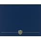 Great Papers Classic Crest Certificate Holders, 8.5" x 11", Navy, 5/Pack (903115)