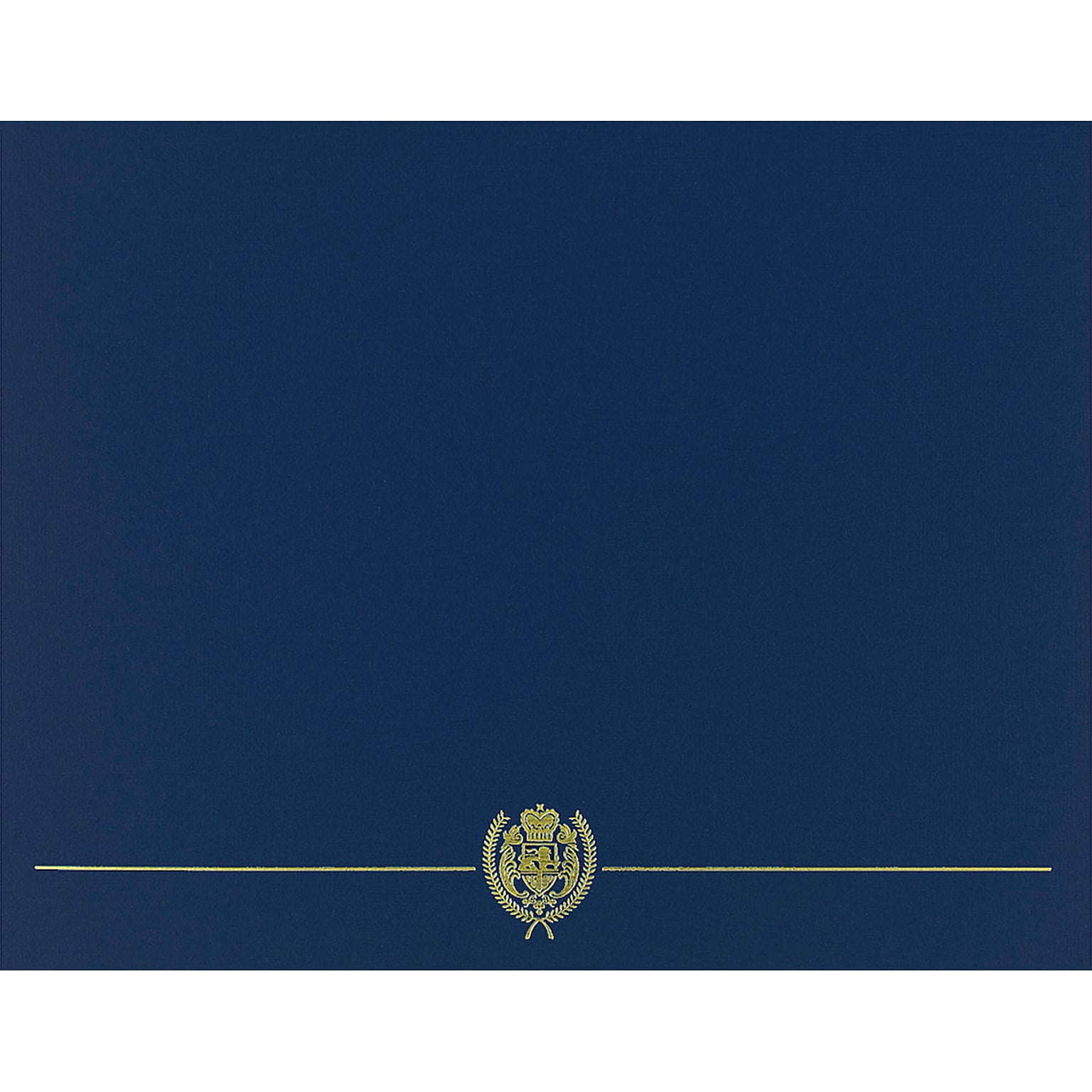 Great Papers Classic Crest Certificate Holders, 8.5 x 11, Navy, 5/Pack (903115)